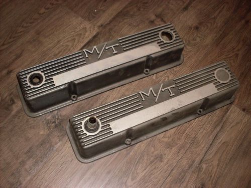 Vintage chevrolet chevy  327 350 m/t mickey thompson aluminum valve covers