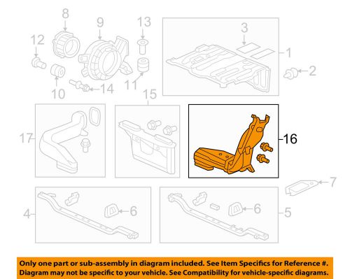 Honda oem 11-15 cr-z electrical-inlet duct 1j635rtw003