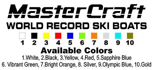 Mastercraft world record ski boats decal