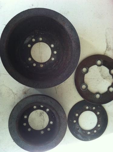  59 60 61 62 63 64 65 66 pontiac 389 balancer, crank shaft pulley and spacers 