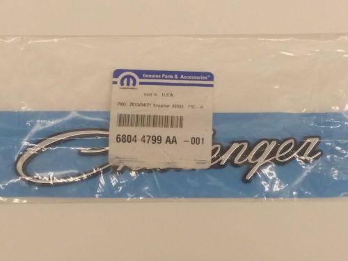 New oem dodge &#034;challenger&#034; front fender badge emblem 68044799aa