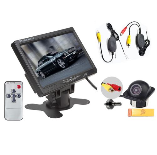 Wireless ir rear view back up camera night vision system+7&#034; tft lcd monitor kit