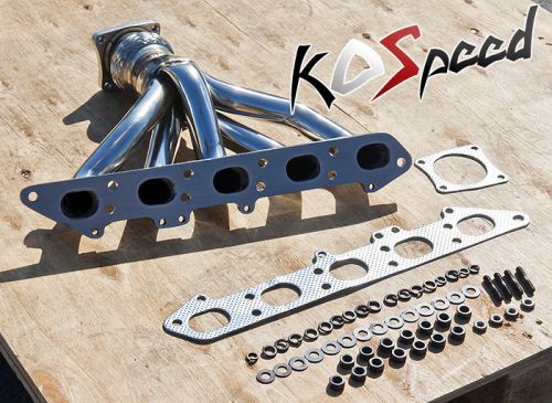 Stainless steel ss exhaust header/manifold 94-97 volvo 850 glt s70 v70 2.4 5cyl