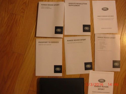 2014 2015 land rover range rover sport supercharged owner&#039;s manual