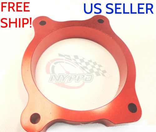 Nyppd throttle body spacer: hyundai genesis v6 2010 2011 2012 | red anodized