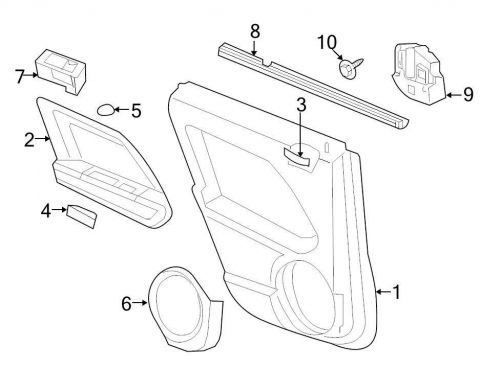 Chrysler oem jeep speaker cover 1aw75dk2ab image 6