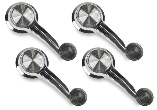 1965 1966 gm models window crank 4 handle set black knobs