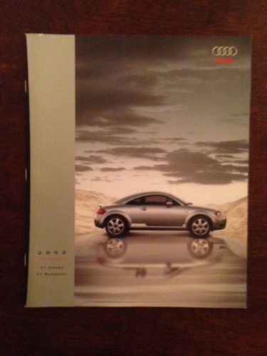 2002 audi tt roadster/coupe sales brochures – mint!!