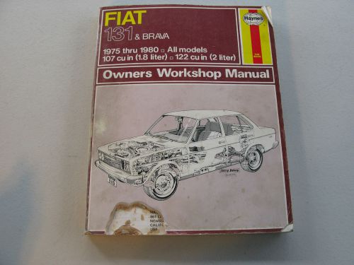 Haynes #310 owners workshop manual for fiat 131 &amp; brava (1975-1980 all models)