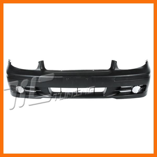 Non primered black front bumper cover plastic for 02-05 hyundai sonata fog holes