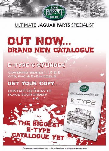 Jaguar e type xke series 1&amp;2  3.8 &amp; 4.2 parts book by sng barratt. 500+ pages