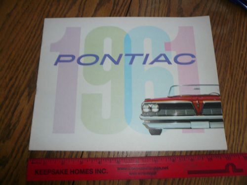 1961 pontiac bonneville star chief ventura catalina safari sales brochure