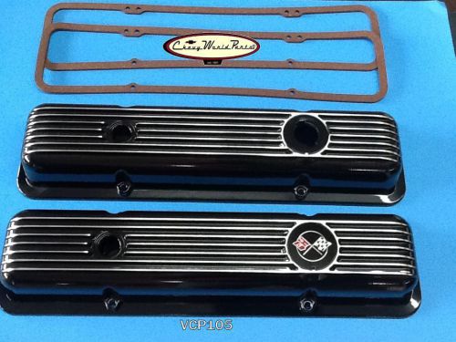 69-74 camaro z28 &amp; lt1,  69-82 corvette new black aluminum valve covers