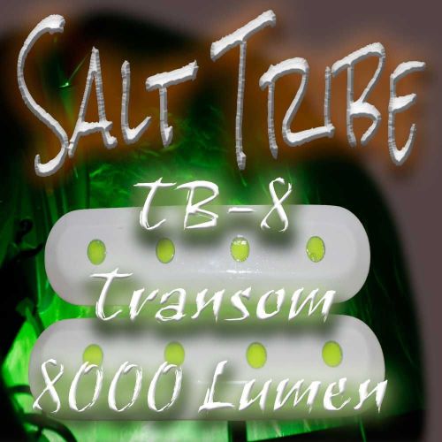 Tb-8 led underwater green marine transom boat light fishing 8000 lumen