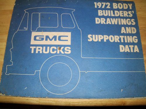 1972 gmc body builders / data manual / rare original!! pickup jimmy med-heavy++