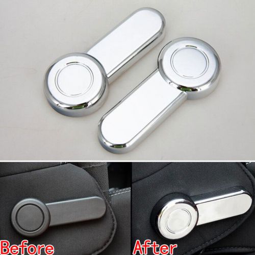 2x chrome car interior seat remove adjust control switch trim cover for wrangler