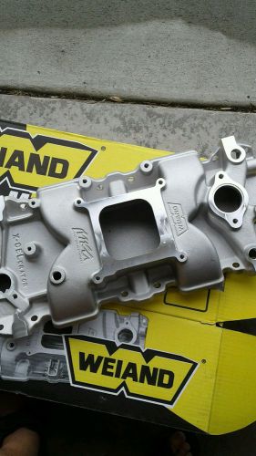 Weiand 7547-1 x-celerator intake manifold 1957-86 chevy 262-400ci