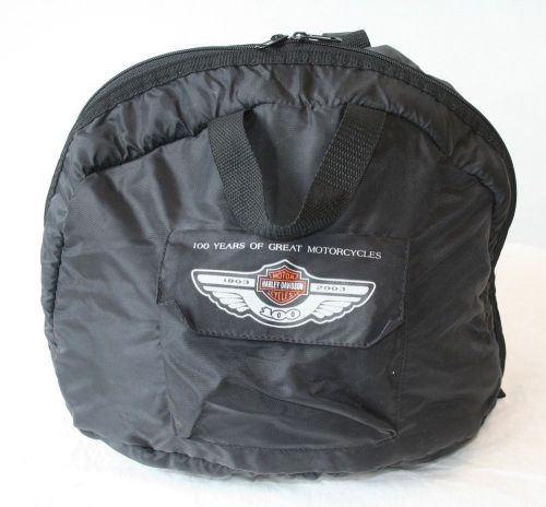 Harley-davidson motorcycles 100th anniversary 1903-2003 helmet bag really nice