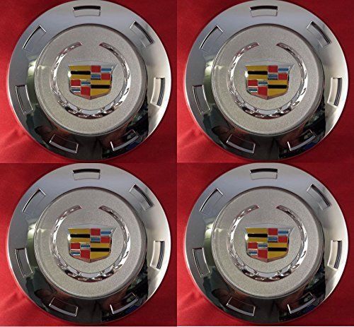 1 set 4x cadillac center hub caps  for 22&#034; wheels caps 2007 - 2014 color crest