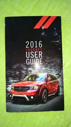 2016 dodge journey owner's manual