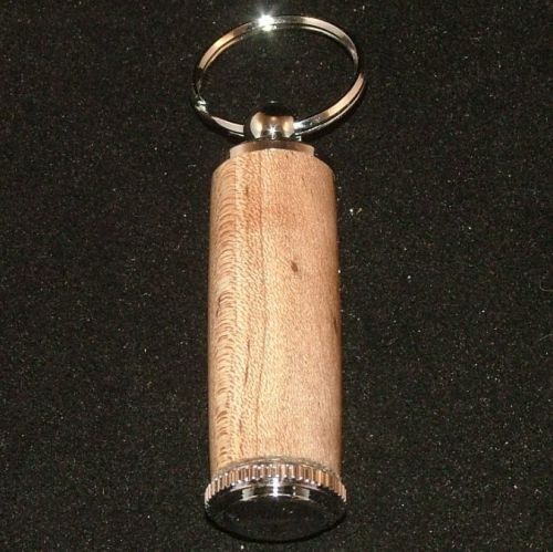 Ambrosia maple pill or toothpick keychain in chrome or 10k gold plating