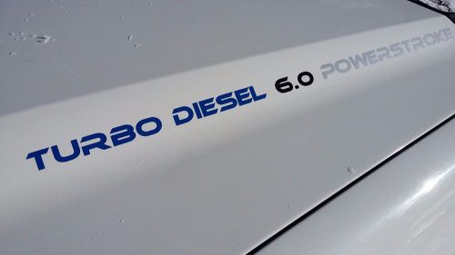 Ford power stroke turbo diesel emblem sticker decal graphic