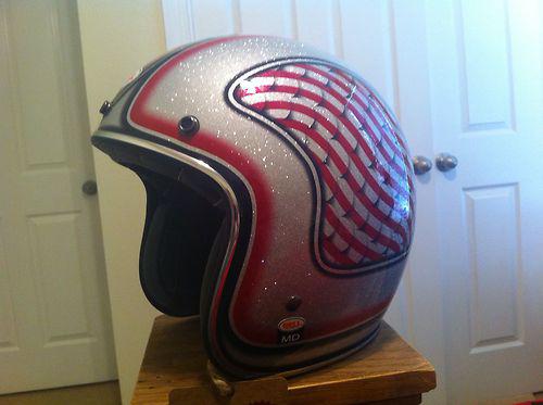 Bell custom 500 motorcycle helmet chopper medium