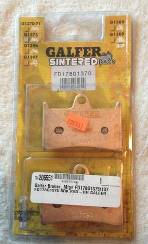 Galfer brakes hh sintered brake pads fd178g1375/1370 206551