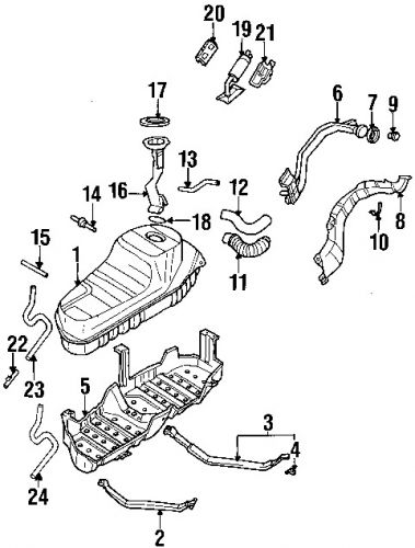 Nissan\infiniti 172281w200 genuine oem connector hose