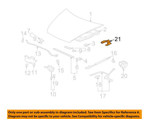 Honda oem 03-07 accord hood-hinge left 60170sdaa00zz