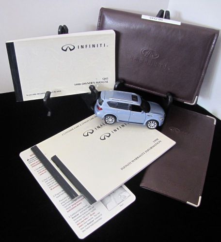 1998 infiniti q45  q 45  owners manual set #o807