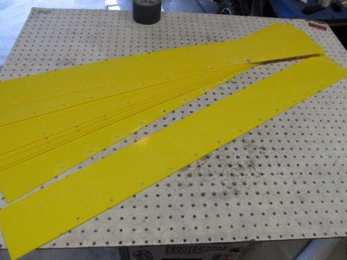 Nascar valance material new x 8 sections 44-3/4&#034; long 1/8&#034; thick