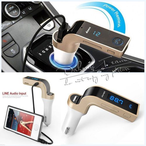 G7 handsfree bluetooth car kit fm transmitter radio mp3 player usb charger &amp; aux