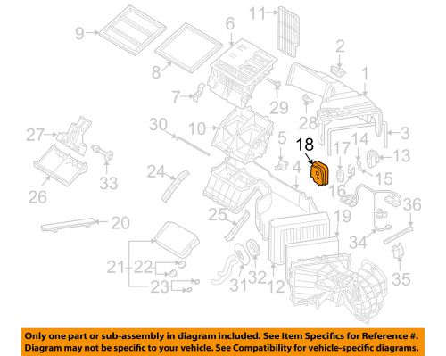 Porsche oem cayenne evaporator heater-expansion valve insulator 95557232102