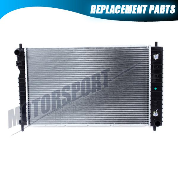 2005 chevrolet equinox 3.4l v6 a/t aluminum core radiator plastic tank w/toc