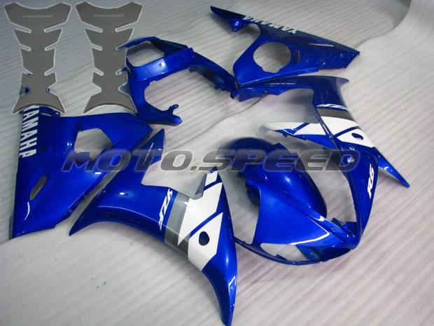 Free tank pad x2! fairing for yamaha 2003 2004 2005 yzf r6 plastic injection k11