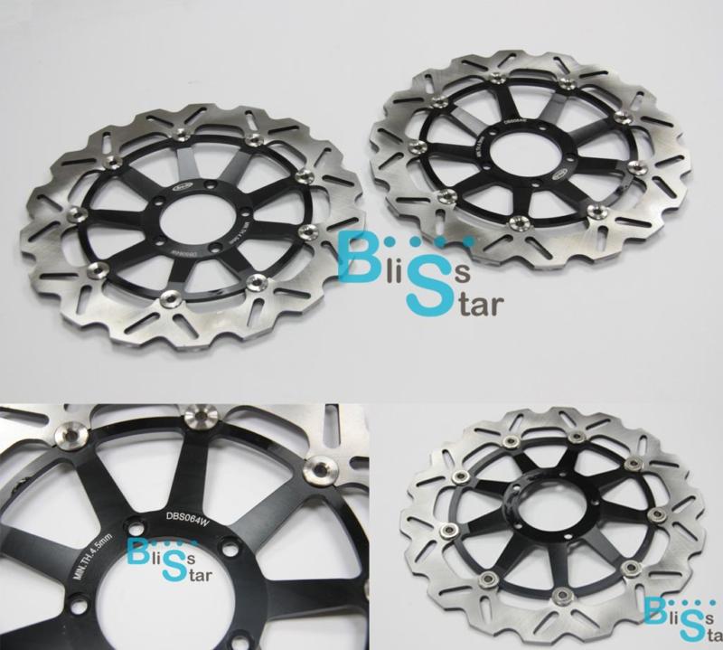 Front brake disc rotors for ducati monster 1100 s abs 2009-2010