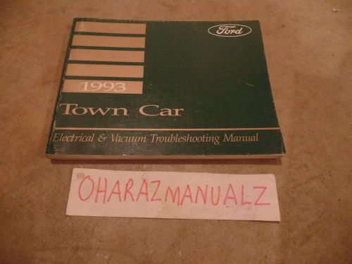 1993 lincoln town car evtm shop manual electrical &amp; vacuum troubleshooting