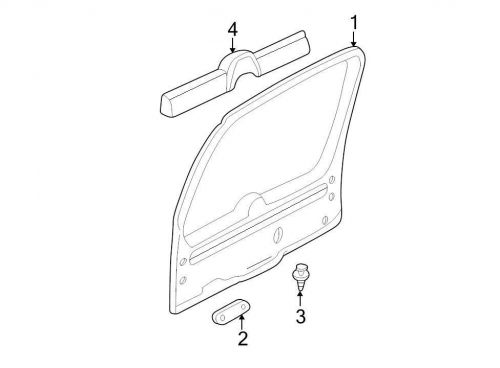 Ford oem liftgate trim cover 2l2z7846410aac image 4