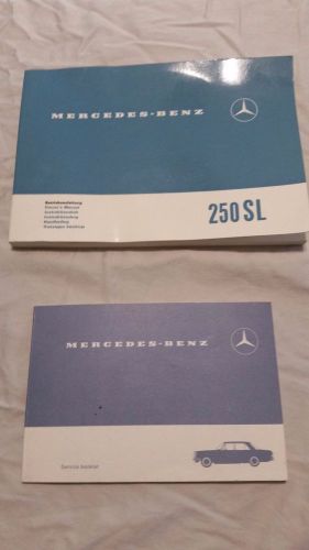 Mercedes-benz 250 sl owners manual and service manual