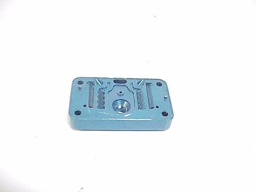 Blue billet aluminum holley carburetor metering block cs8 nhra drag race mudbog