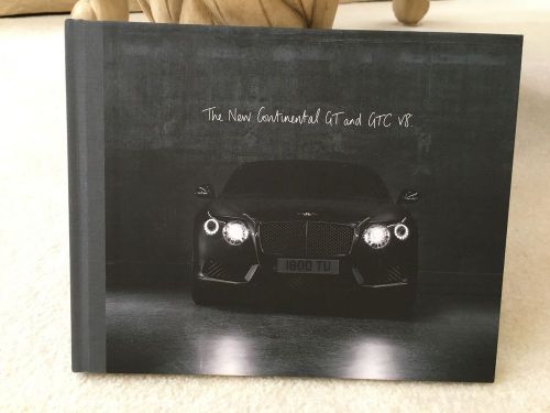 Bentley limited edition continental gt &amp; gtc v8 hardbound dealer sales book