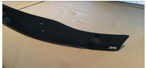 2011-2016 jeep grand cherokee smoked front air deflector bug shield mopar oem