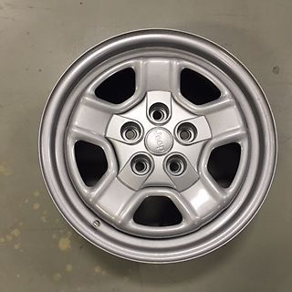 Jeep compass patriot wheel rim silver steel 16&#034; x 6.5 with wheel center cap