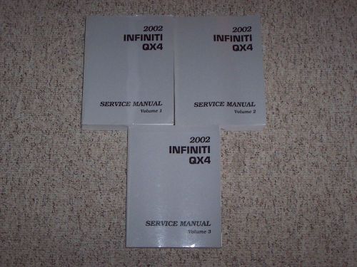 2002 infiniti qx4 factory shop workshop service repair manual set luxury 4wd