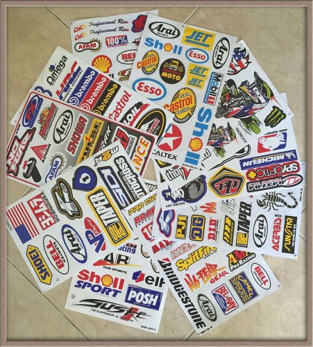 Purchase 10 sheets ATV Bike Car Helmet Motorcycle Motocross Stickers ...