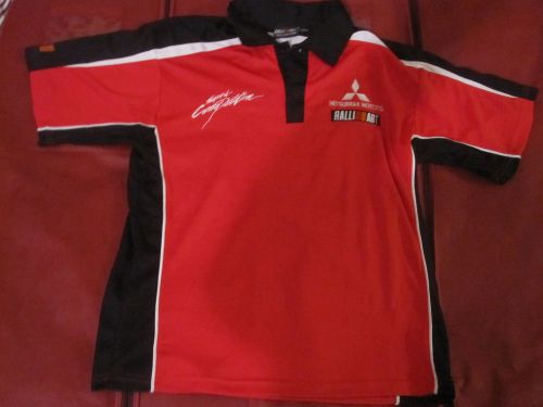 Genuine mitsubishi ralliart official wrc shirt tee makinnen rally evo evolution