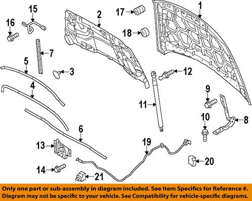 Ford oem ag1z16796a hood-hinge