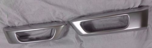 Range rover sport oem 2014+ atlas silver front bumper foglamp trim l494