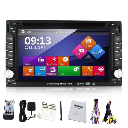 2din in dash gps navigation car autoradio stereo dvd player bluetooth radio ipod